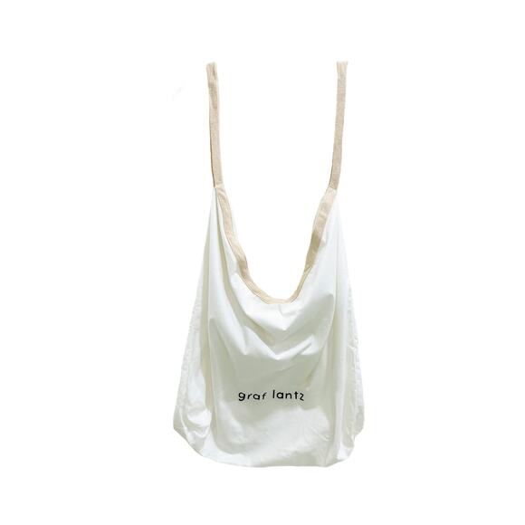 Graf Lantz Cotton Canvas Dust Bag Tote Bag White - Picture 1 of 6